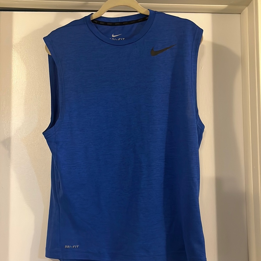 Nike Dri-fit Mens Tank Blue